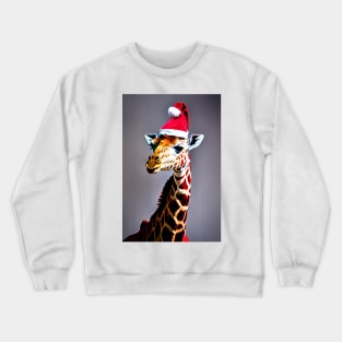 Christmas Giraffe (Christmas Animals) Crewneck Sweatshirt